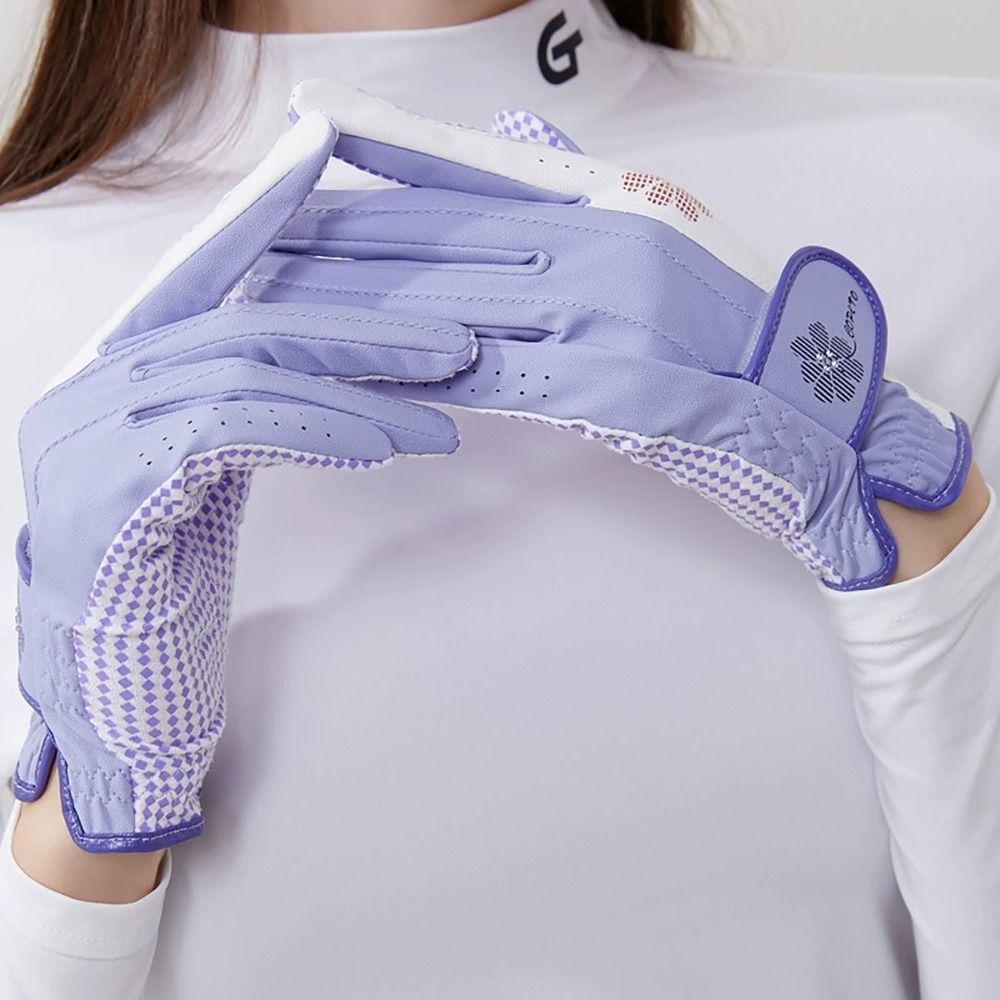 Women'S Golf Accessories - ペアの滑り止めゴルフグローブ、強化されたグリップ、耐摩耗性、女性用ゴルフグローブ、快適で柔らかいフレックスゴルフアクセサリー