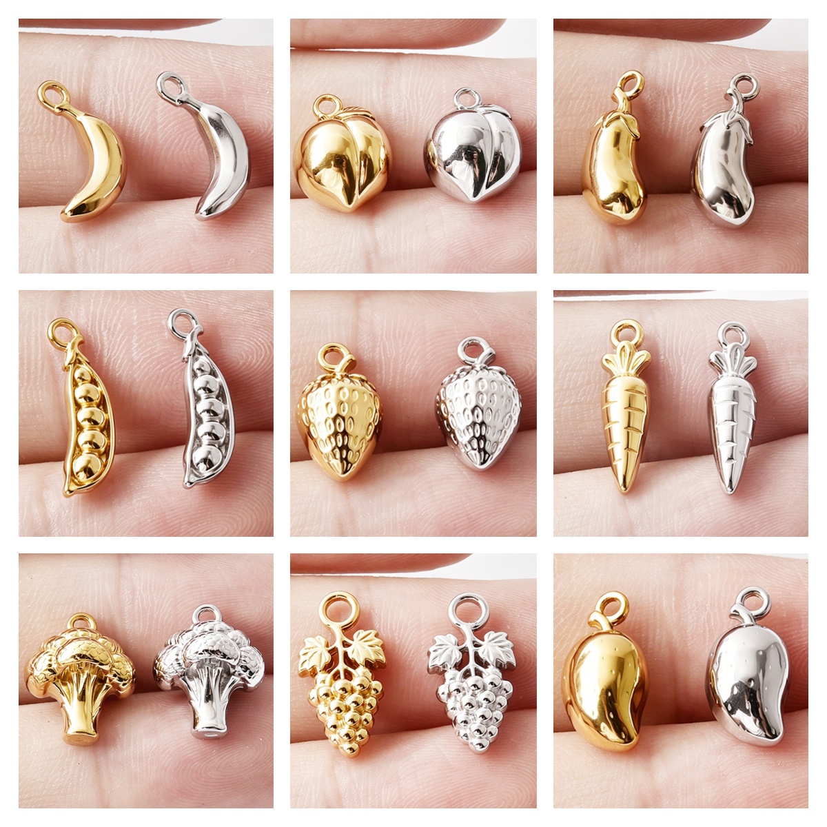 7 個フルーツイチゴバナナマンゴー野菜トウモロコシペンダント - Women'S Accessories Mango のレビューと価格