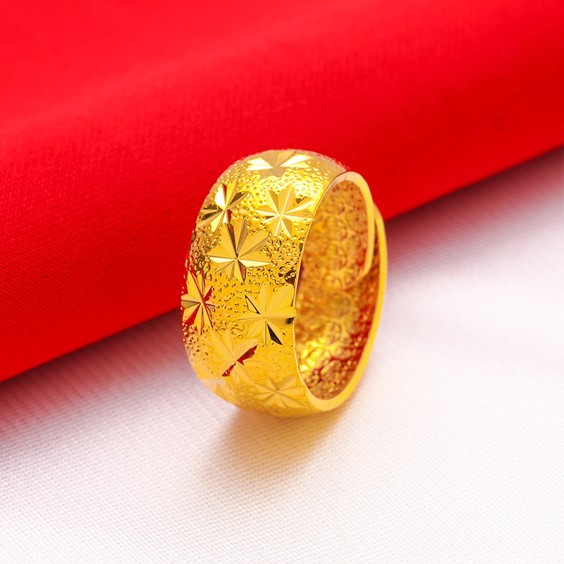 男性用の大きな調節可能なリング,12mm,100% k,本物 - Wrap Ring Gold のレビューと価格