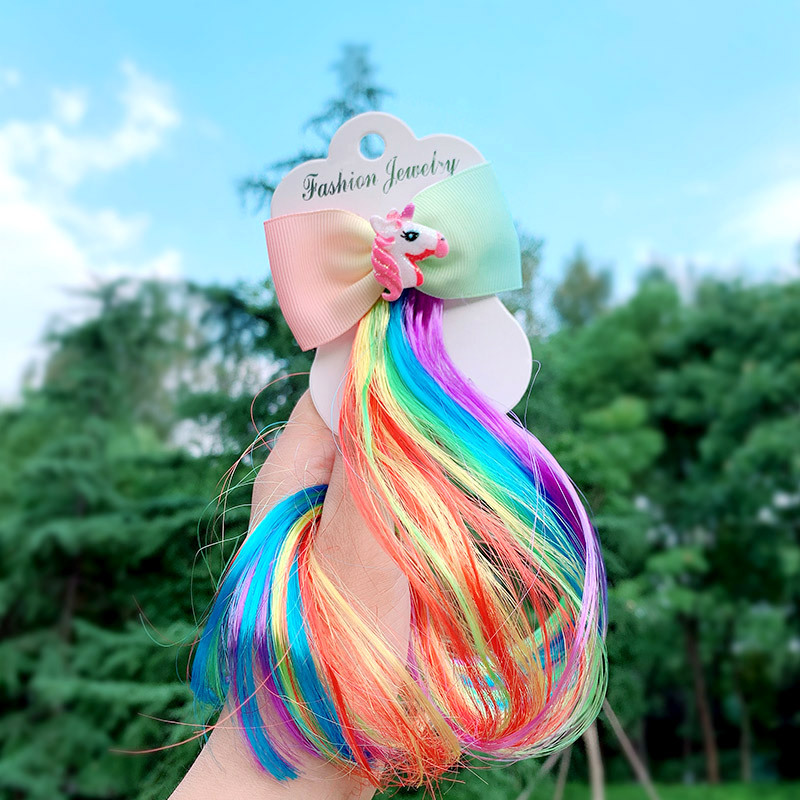カラフルなヘアエクステンション,クリップオンヘアピース,レイ - Women'S Accessories Rainbow Shops のレビューと価格