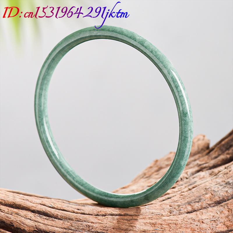 天然ビルマ翡翠ブレスレットバングル 本翡翠 デザイナーアクセ - Women Accessories For Gift のレビューと価格