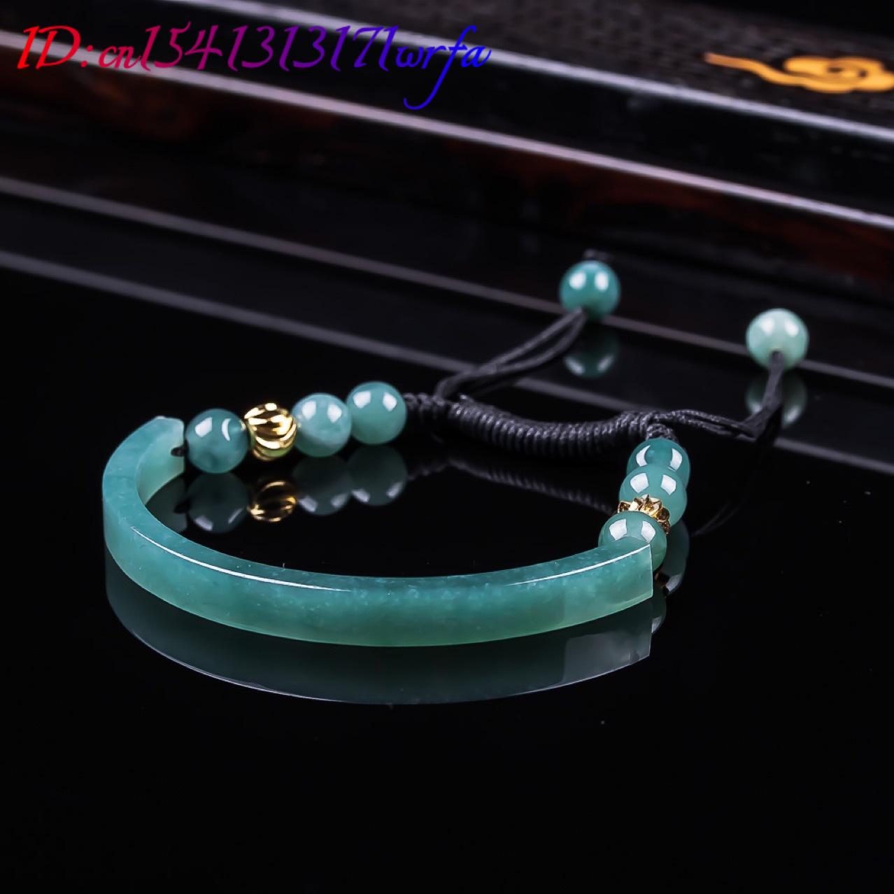 ミャンマー翡翠ブレスレットアクセサリー彫刻宝石天然ビルマ翡翠 - Women Accessories For Gift のレビューと価格