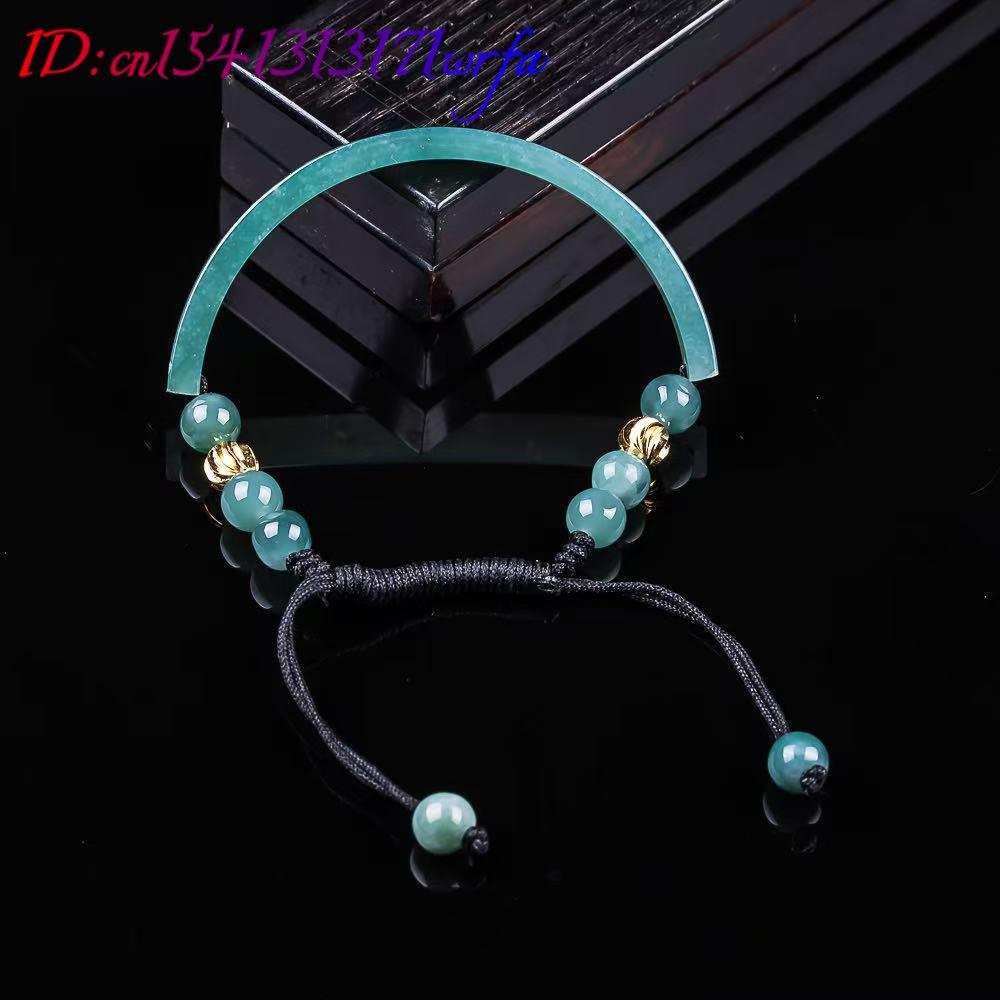 ミャンマー翡翠ブレスレットアクセサリー彫刻宝石天然ビルマ翡翠 - Women Accessories For Gift のレビューと価格