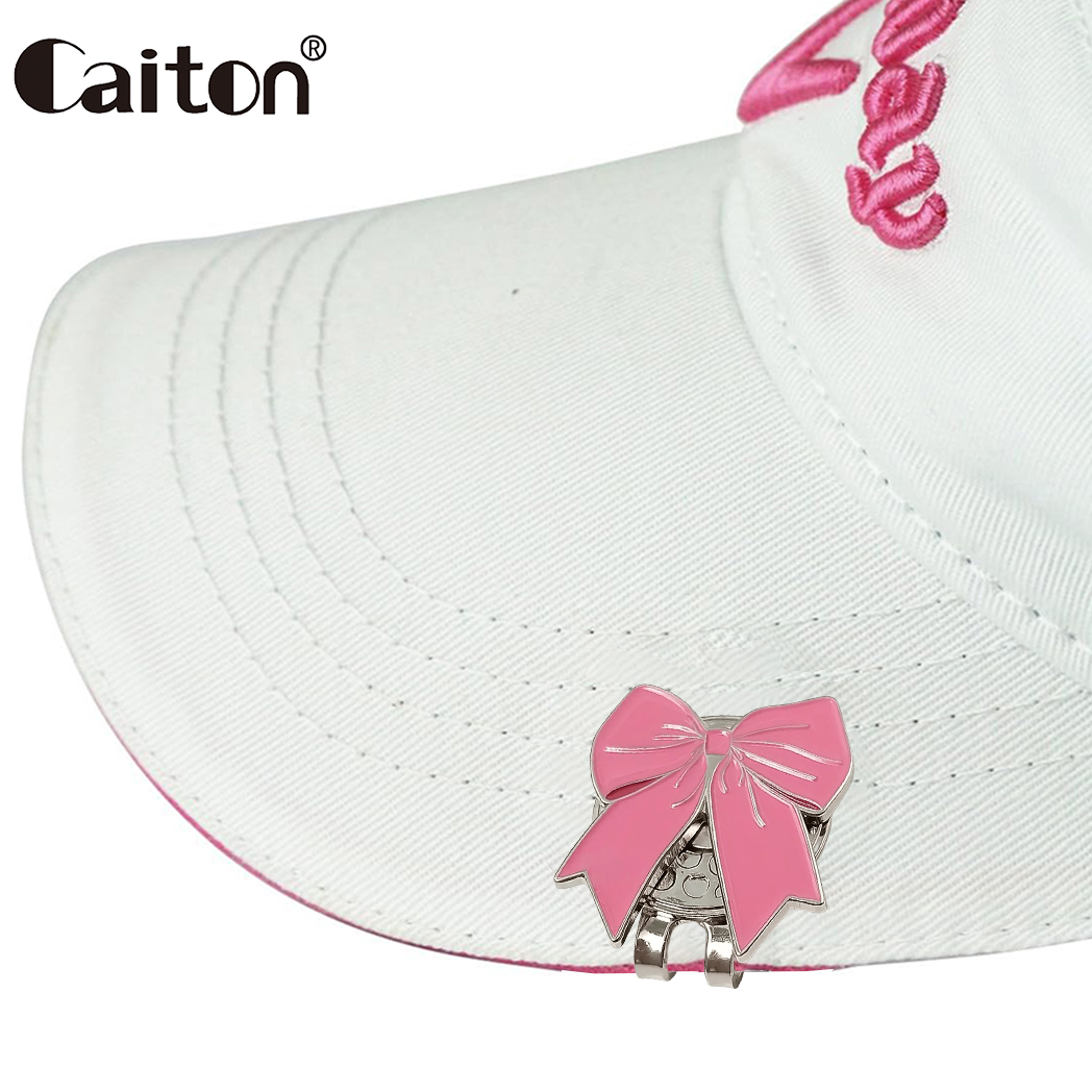 ケイトン ピンクのリボン付きゴルフハットクリップ、磁石付きゴ - Women'S Golf Accessories のレビューと価格