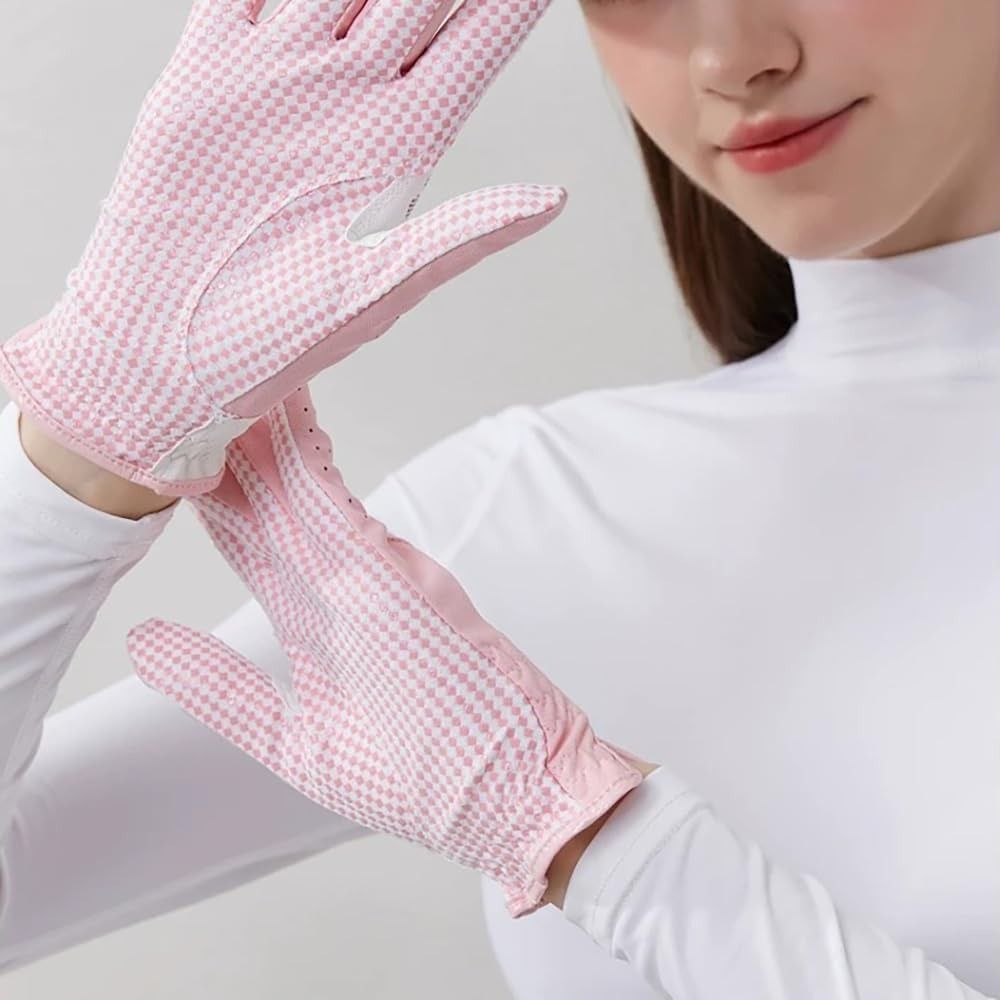 ペアの滑り止めゴルフグローブ、強化されたグリップ、耐摩耗性、 - Women'S Golf Accessories のレビューと価格