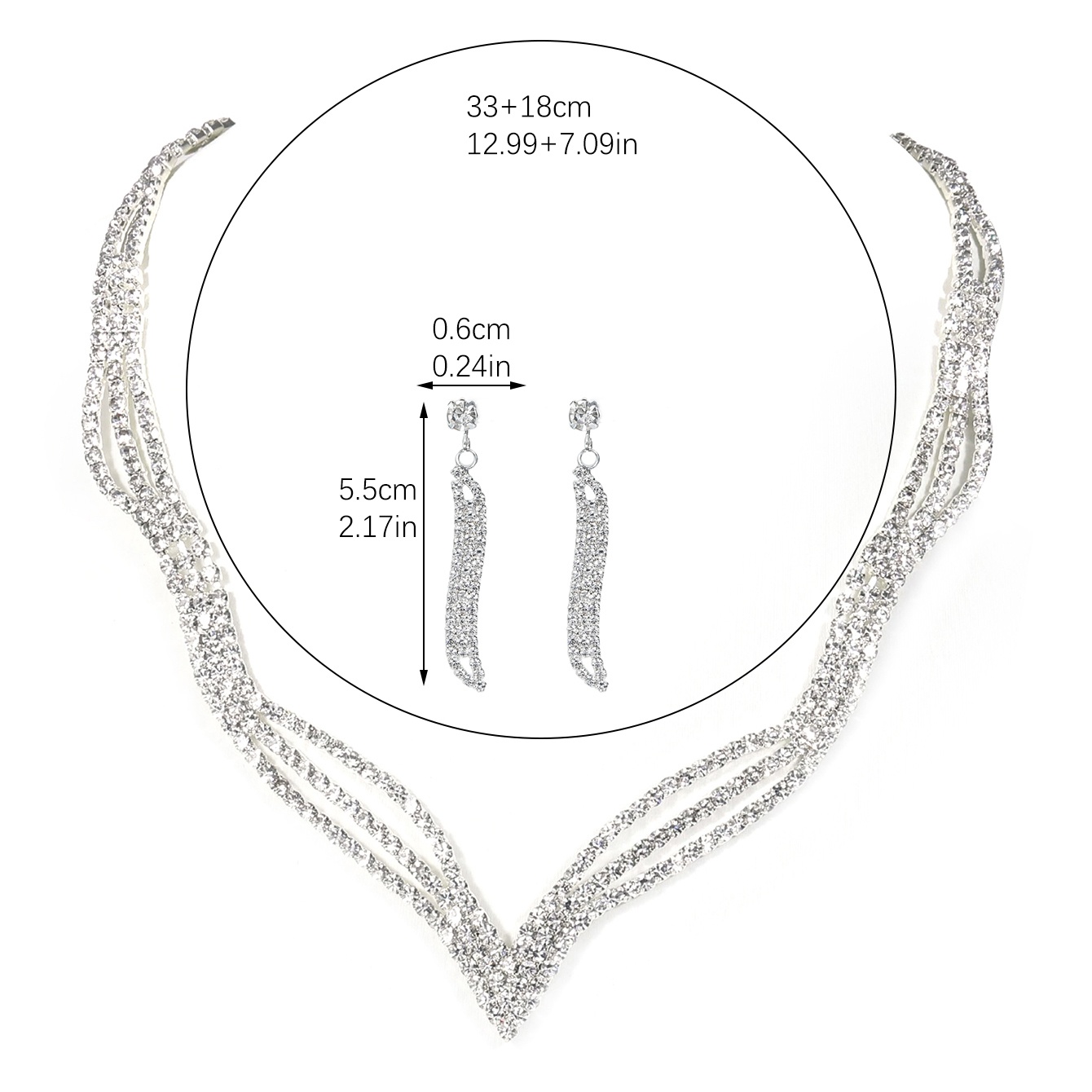 女性と女の子のためのシルバーのラインストーンとクリスタルのネ - Women'S Accessories Mango のレビューと価格