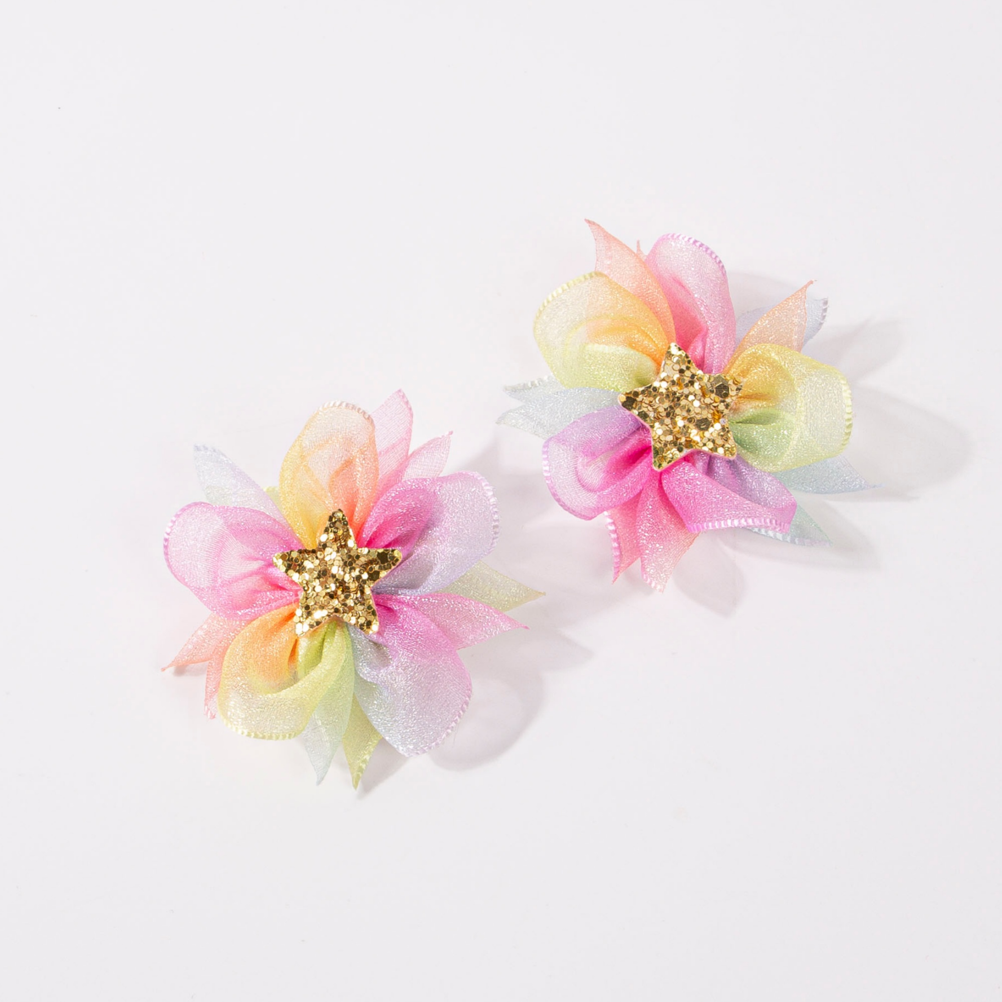 2/4 グラデーションレインボーシフォンヘアクリップ、キラキ - Women'S Accessories Rainbow Shops のレビューと価格