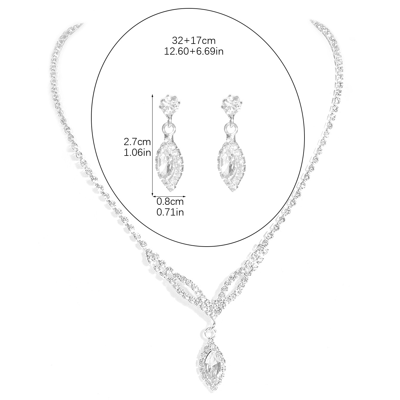 ラグジュアリーマーキスカットキュービックジルコニアネックレス - Women'S Accessories Mango のレビューと価格