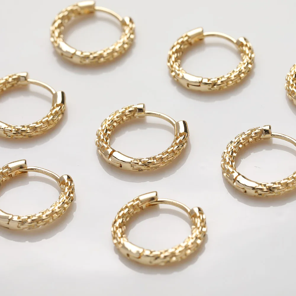 ジュエリー作り用の金メッキ真鍮フープピアス,イヤリング,18 - Wrap Ring Gold のレビューと価格