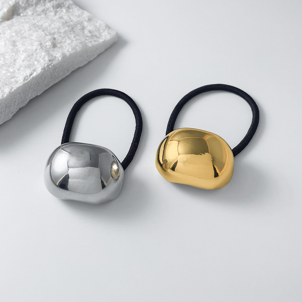 1/2 個メタルブロック装飾ヘッドバンドゴールドシルバーデュ - Wrap Ring Gold のレビューと価格