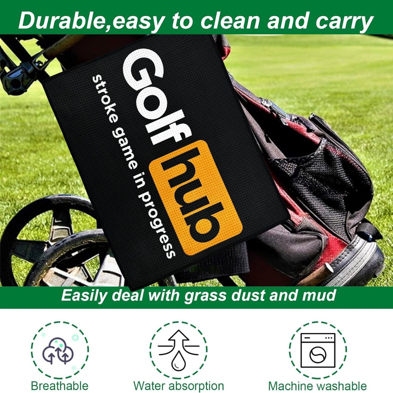 面白いマイクロファイバープレミアムゴルフタオル、男性と女性の - Women'S Golf Accessories のレビューと価格
