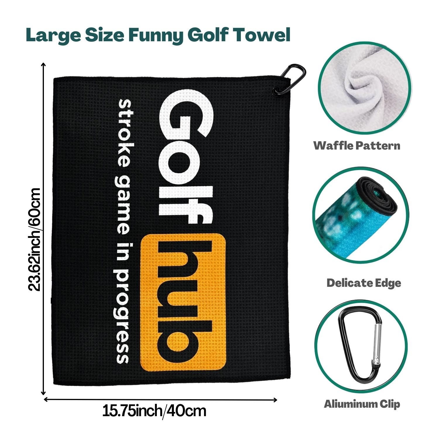 面白いマイクロファイバープレミアムゴルフタオル、男性と女性の - Women'S Golf Accessories のレビューと価格