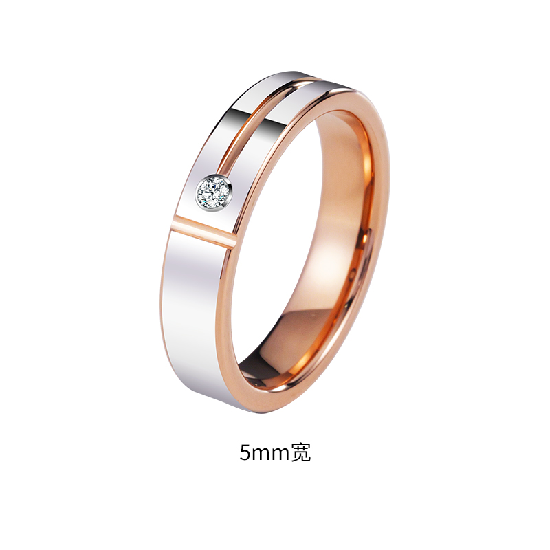 男性と女性のための合成モアッサナイト結婚指輪,彫刻,ピンクゴ - Wrap Ring Gold のレビューと価格