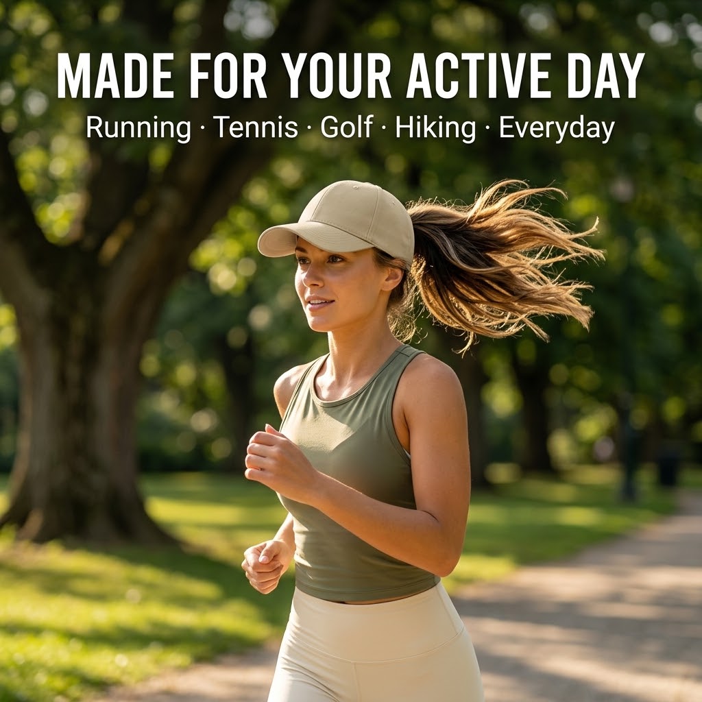 レディースファッション マグネット式ポニーテールハット 速乾 - Women'S Golf Accessories のレビューと価格